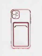 Пастельно-коралловый чехол карточница iPhone 11, 12, 12 Pro, 12 Pro Max, 13, 13 Pro, 13 Pro Max, Redmi 9C, 9A