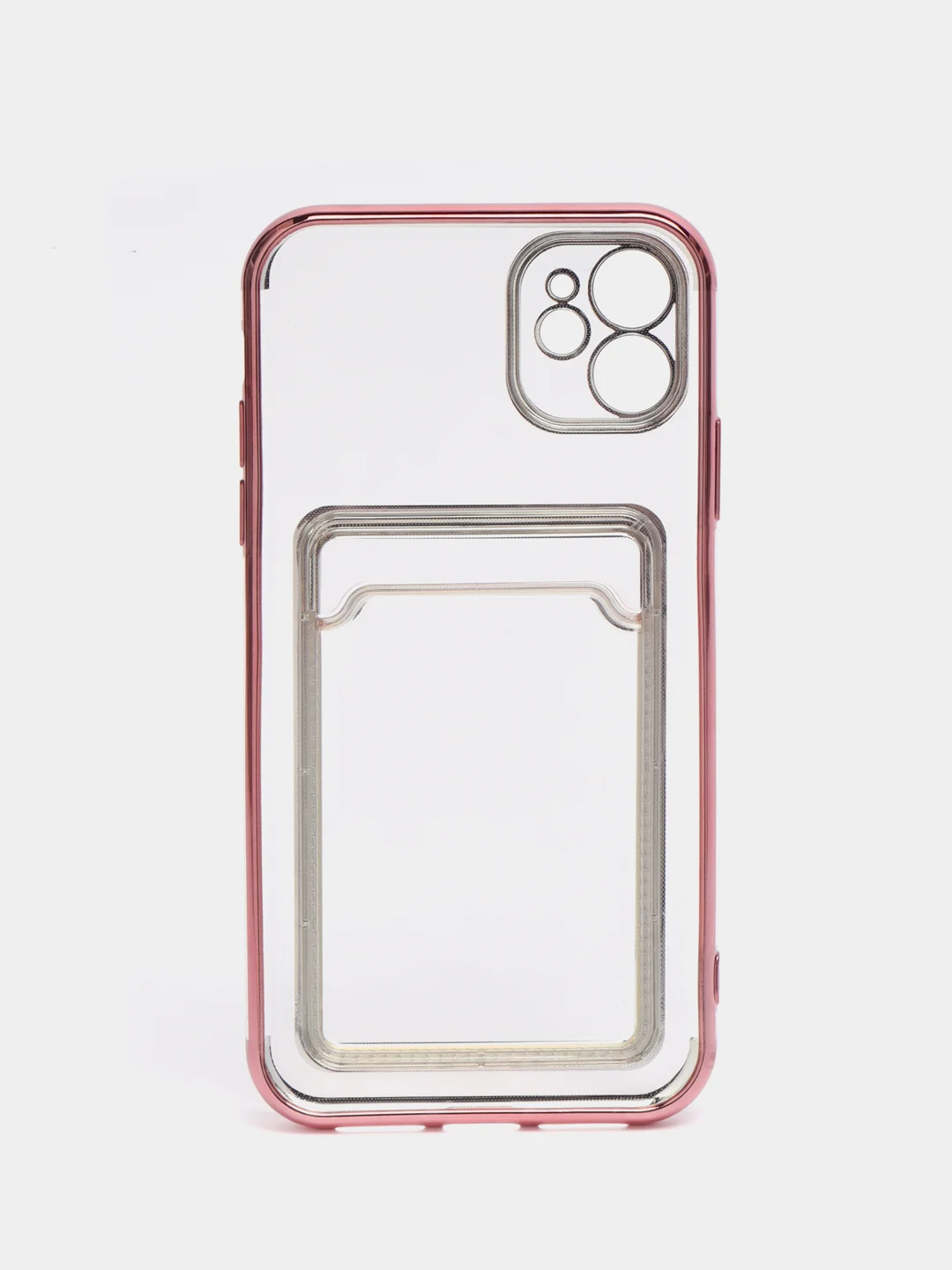 Пастельно-коралловый чехол карточница iPhone 11, 12, 12 Pro, 12 Pro Max, 13, 13 Pro, 13 Pro Max, Redmi 9C, 9A