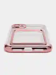 Пастельно-коралловый чехол карточница iPhone 11, 12, 12 Pro, 12 Pro Max, 13, 13 Pro, 13 Pro Max, Redmi 9C, 9A