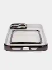 Угольный чехол карточница iPhone 11, 12, 12 Pro, 12 Pro Max, 13, 13 Pro, 13 Pro Max, Redmi 9C, 9A
