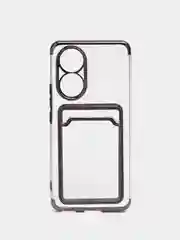 Угольный чехол карточница Samsung A03 core, A22S, A32, A12, S20 Plus, Honor 50, 50 Lite