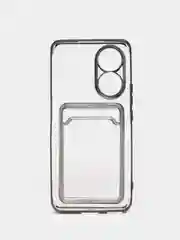 Угольный чехол карточница Samsung A03 core, A22S, A32, A12, S20 Plus, Honor 50, 50 Lite