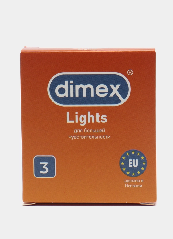 Презервативы Dimex латексные для члена, вибратора, дилдо, 3 штуки