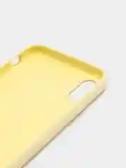Светло-жёлтый чехол для iPhone 11/ 12/ 13/ 14/ XR/ 8/ 7/ SE/ X/ XS/ Pro/ Max/ Plus, силиконовый