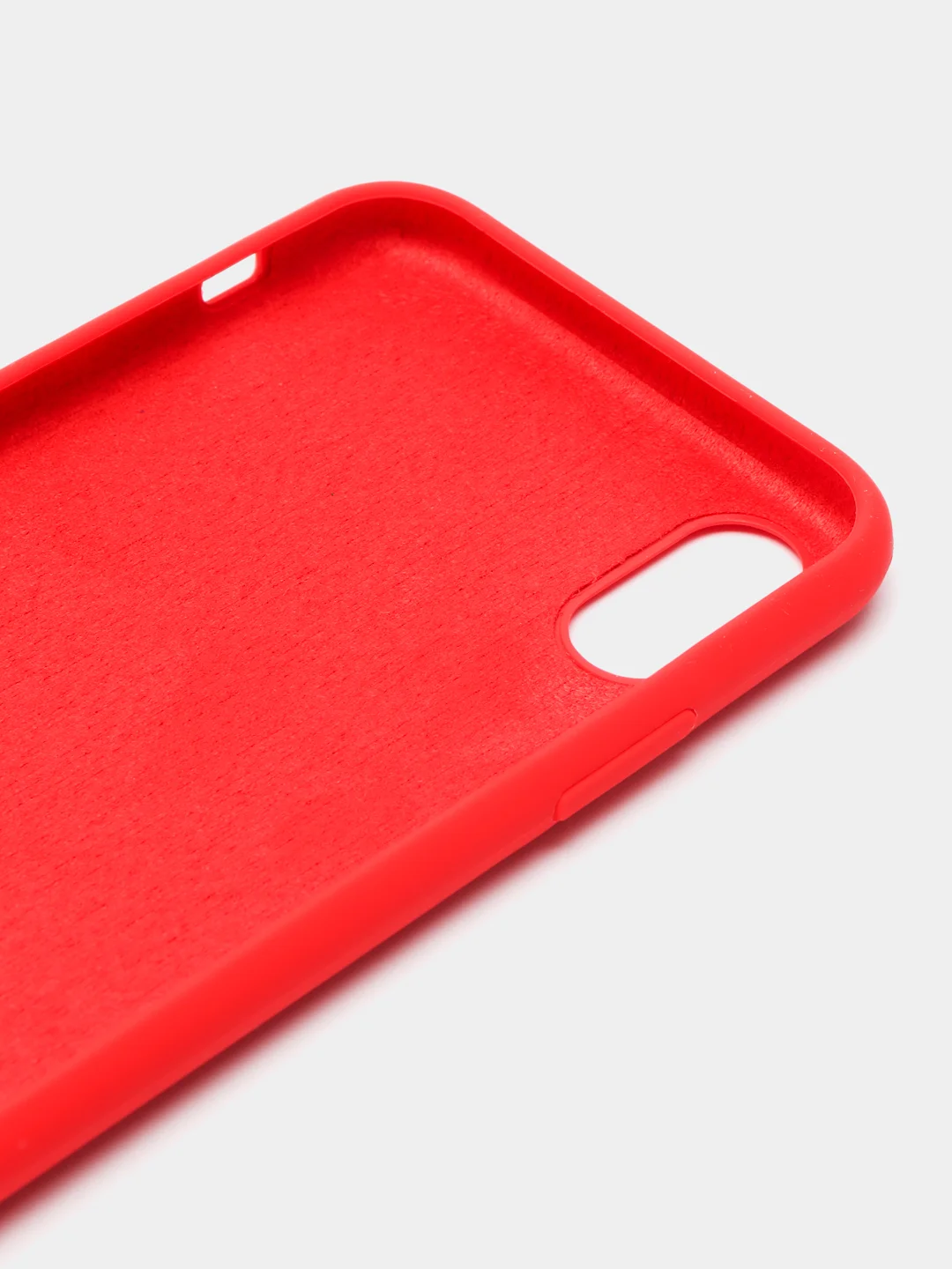 Красный чехол Silicone Case ( Чехол силиконовый ) для iPhone XS / XS MAX
