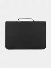 Папка для труда на молнии BRAUBERG А4 с ручкой, 1  отд., картон, Black football
