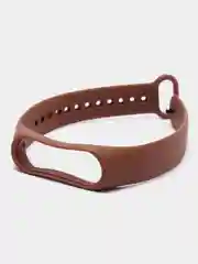 Коричневый силиконовые ремешки для Xiaomi Mi Band 3, Band 4 и Band 5