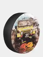 Чехол запасного колеса OFF ROAD R16,17 диаметр 77см SKYWAY экокожа/полиэстер S06301053