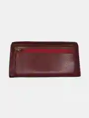 Бордовый кошелек женский полнокупюрный из натуральной кожи Fani