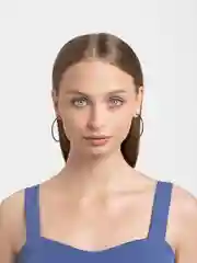 Черный серьги круглые