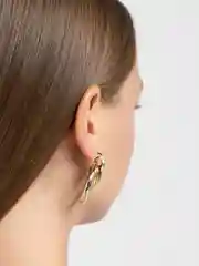 Золотой серьги-кольца