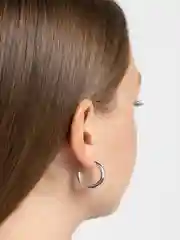 Серебряный серьги двойные женские