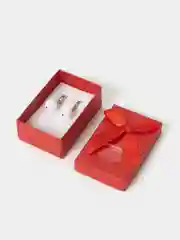Белый серьги "Вальс бусинки" с камнями, ручная работа