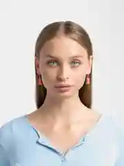 Оранжевый серьги "Мармеладные мишки", градиент