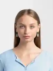 Аметистовый серьги "Мармеладные мишки", градиент