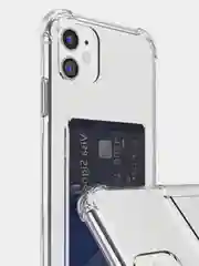 Чехол с карманом для карт на iPhone XR,11,11Pro,12,12Pro,12ProMax,13,13Mini,13Pro,13ProMaх