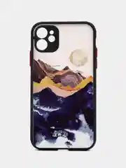 Синий чехол для iPhone 11 12 13 7 8  XR 14 Plus Pro Max mini айфон про макс пластиковый