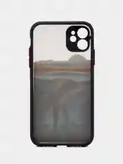 Тёмно-бирюзовый чехол для iPhone 11 12 13 7 8  XR 14 Plus Pro Max mini айфон про макс пластиковый