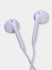 Наушники проводные EarPhones, с микрофоном, 3.5 мм, разные цвета