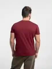 Бордовый футболка мужская