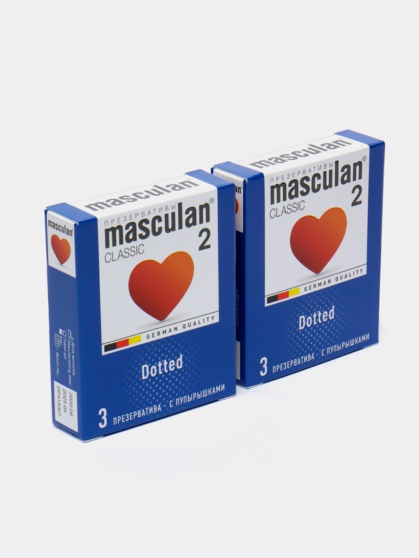 Презервативы Masculan 2 "Classic", с пупырышками, 6 штук