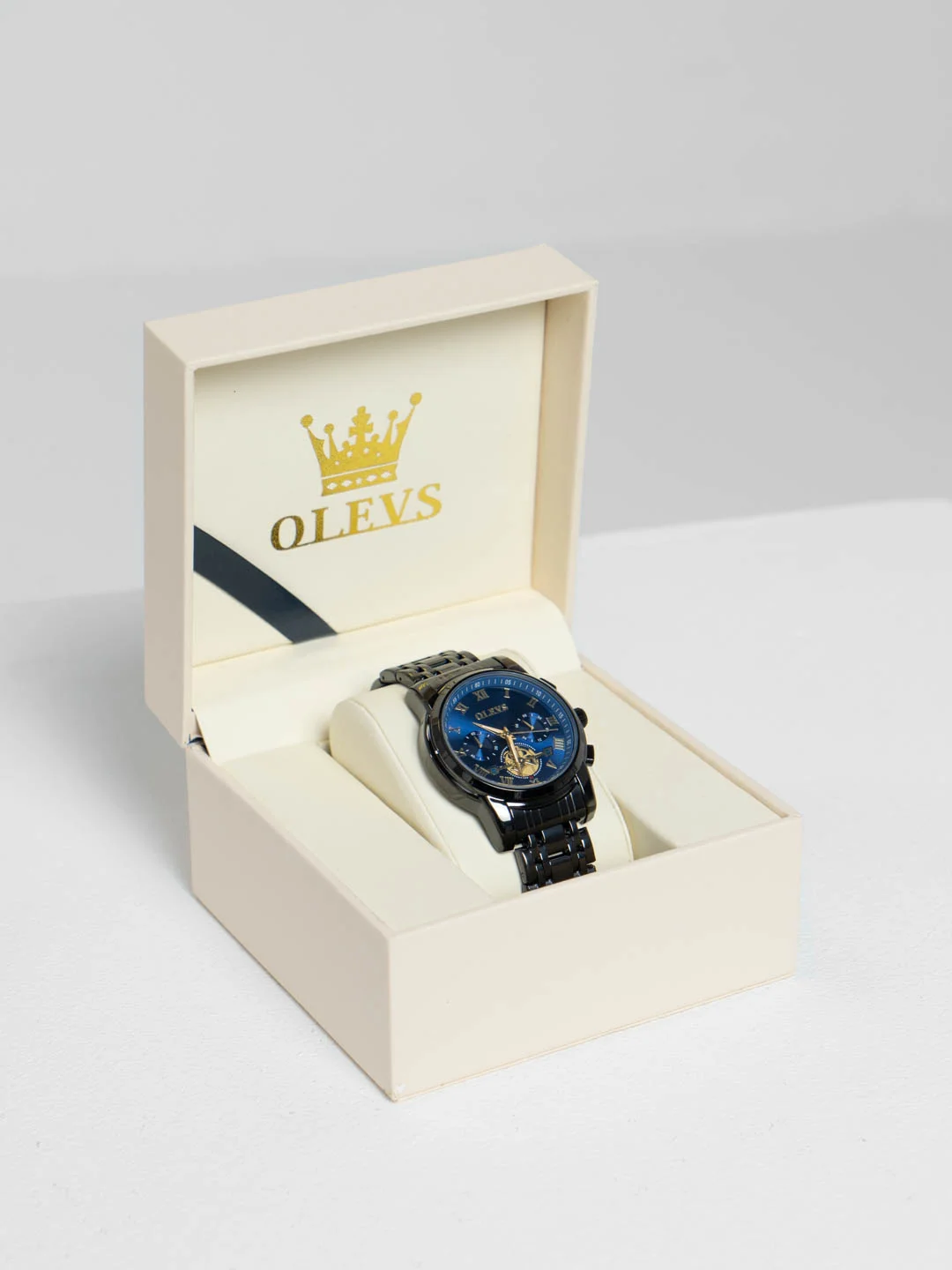 Синий наручные мужские часы OLEVS