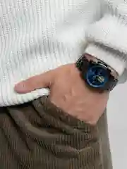 Синий наручные мужские часы OLEVS