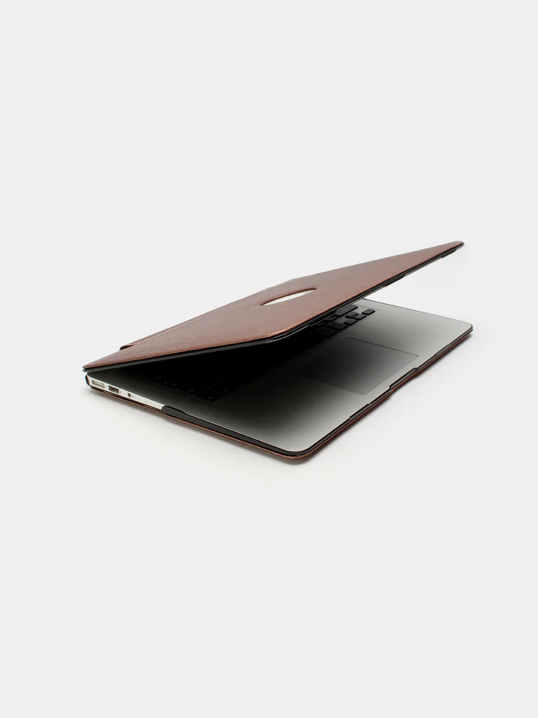 Тёмно-коричневый чехол для ноутбука Apple Macbook, Чехол-накладка  для макбука
