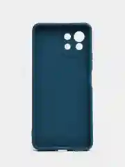 Синий силиконовый чехол для Xiaomi Mi 11 Lite, Mi 11 Lite 5G NE (Сяоми Ми 11 Лайт), прозрачный