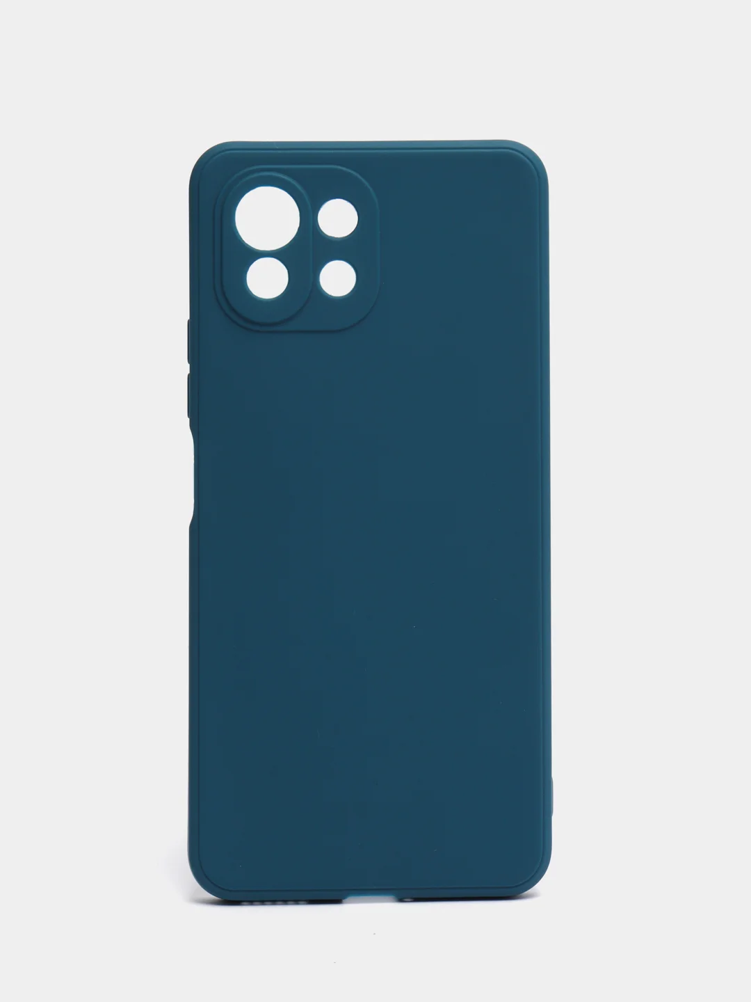 Синий силиконовый чехол для Xiaomi Mi 11 Lite, Mi 11 Lite 5G NE (Сяоми Ми 11 Лайт), прозрачный