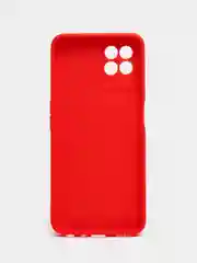 Красный силиконовый чехол для Realme 8i, Narzo 50 (Реалми 8 ай, Нарзо 50), прозрачный