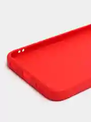 Красный силиконовый чехол для Realme 8i, Narzo 50 (Реалми 8 ай, Нарзо 50), прозрачный