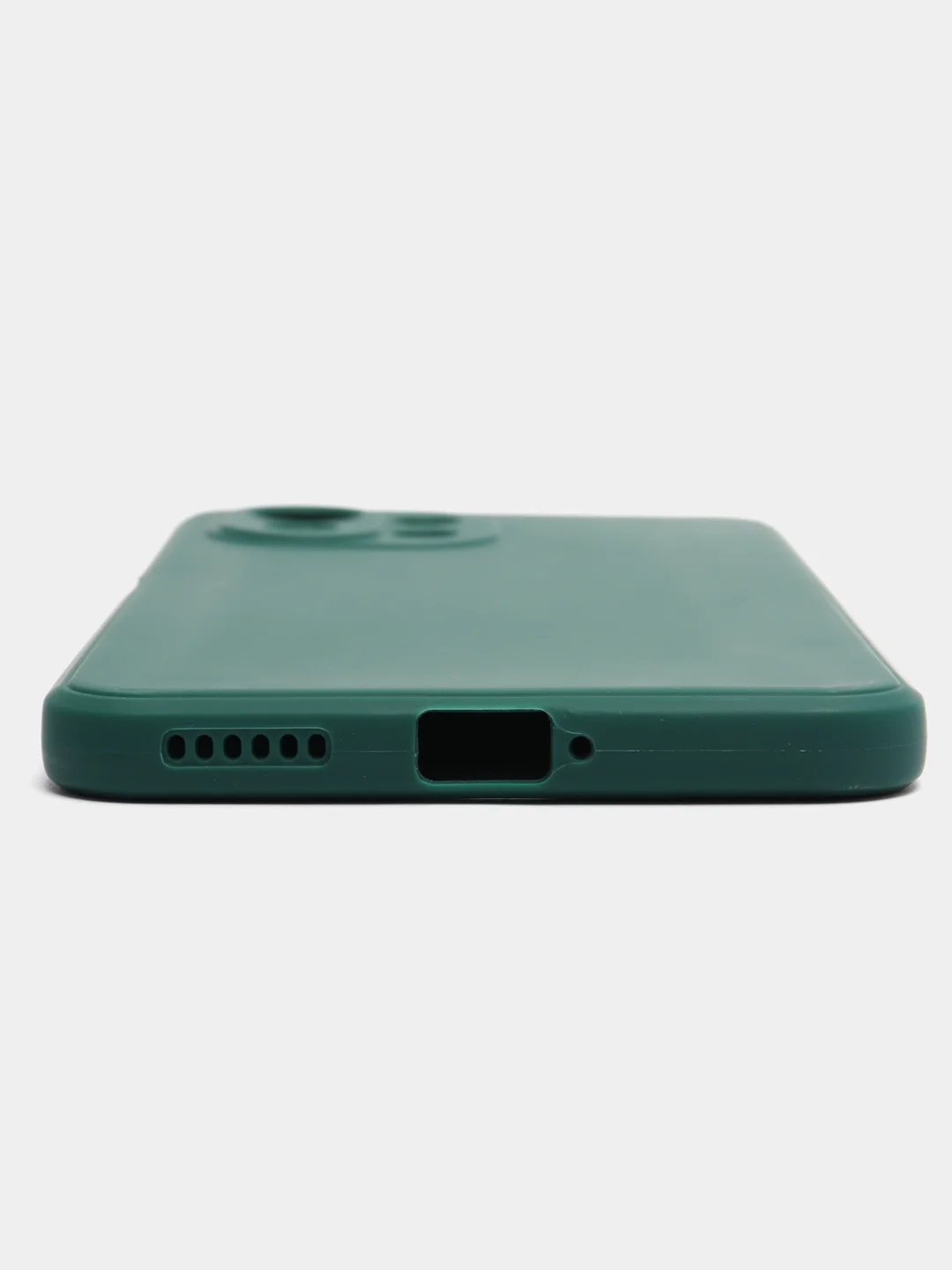 Тёмно-зелёный силиконовый чехол для Xiaomi Mi 11 Lite, Mi 11 Lite 5G NE (Сяоми Ми 11 Лайт), прозрачный