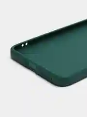 Тёмно-зелёный силиконовый чехол для Xiaomi Mi 11 Lite, Mi 11 Lite 5G NE (Сяоми Ми 11 Лайт), прозрачный