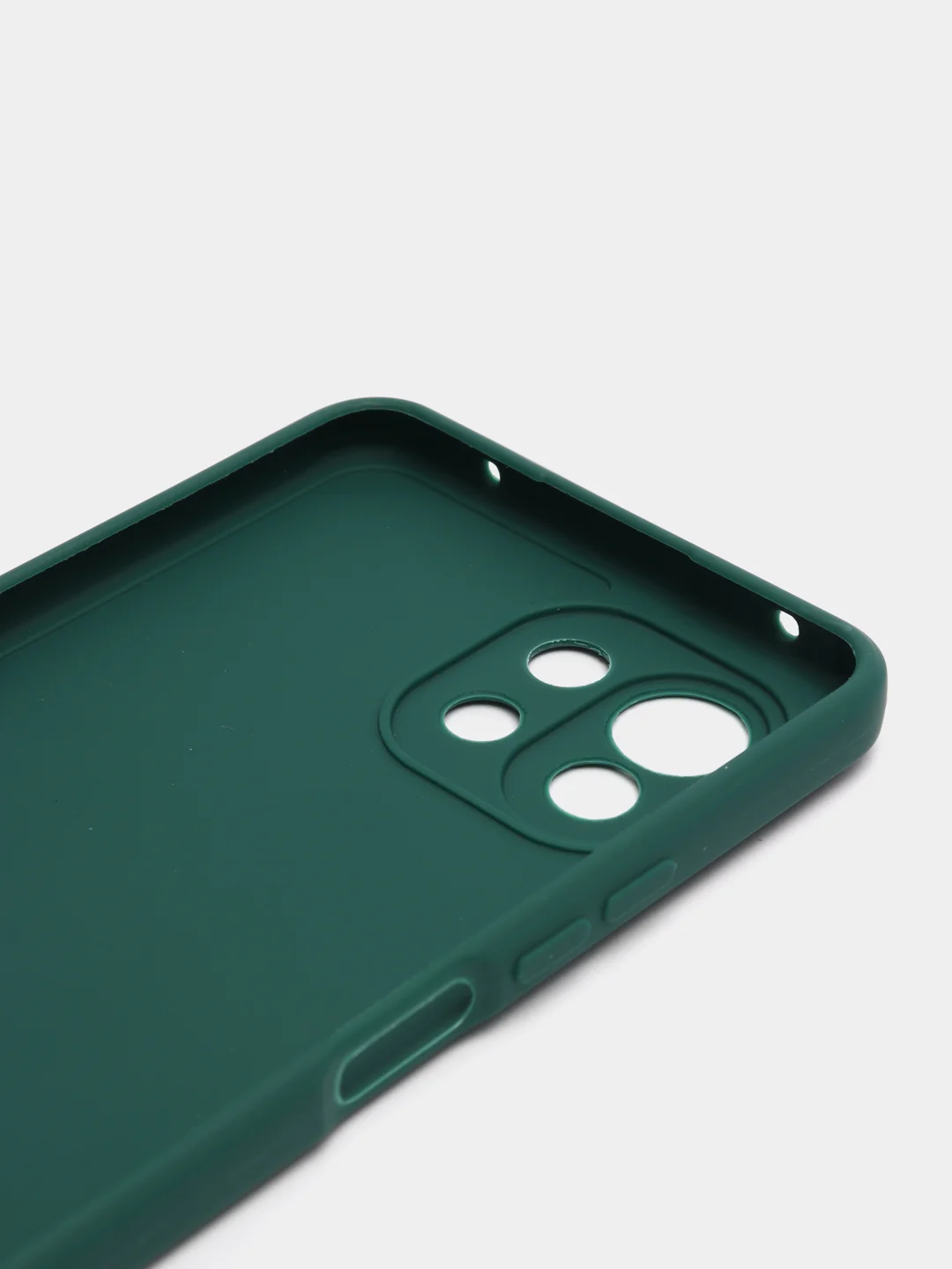 Тёмно-зелёный силиконовый чехол для Xiaomi Mi 11 Lite, Mi 11 Lite 5G NE (Сяоми Ми 11 Лайт), прозрачный