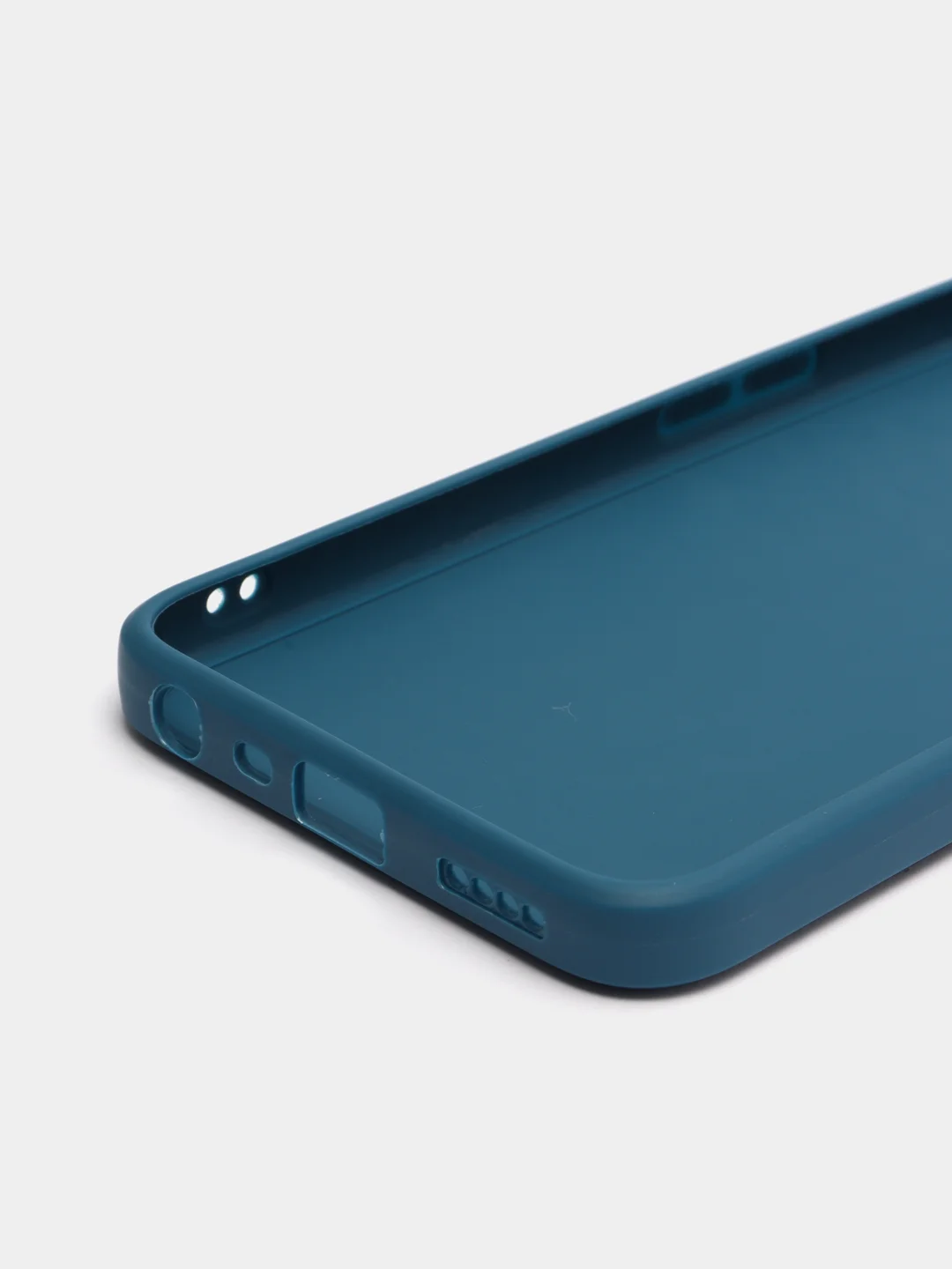 Синий силиконовый чехол для Realme 8i, Narzo 50 (Реалми 8 ай, Нарзо 50), прозрачный