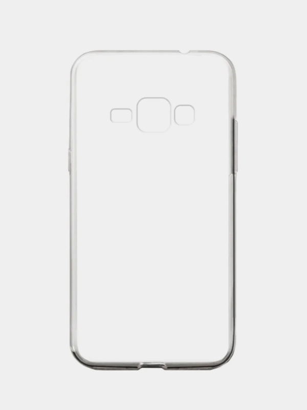Прозрачный чехол на Samsung Galaxy J1, силиконовый