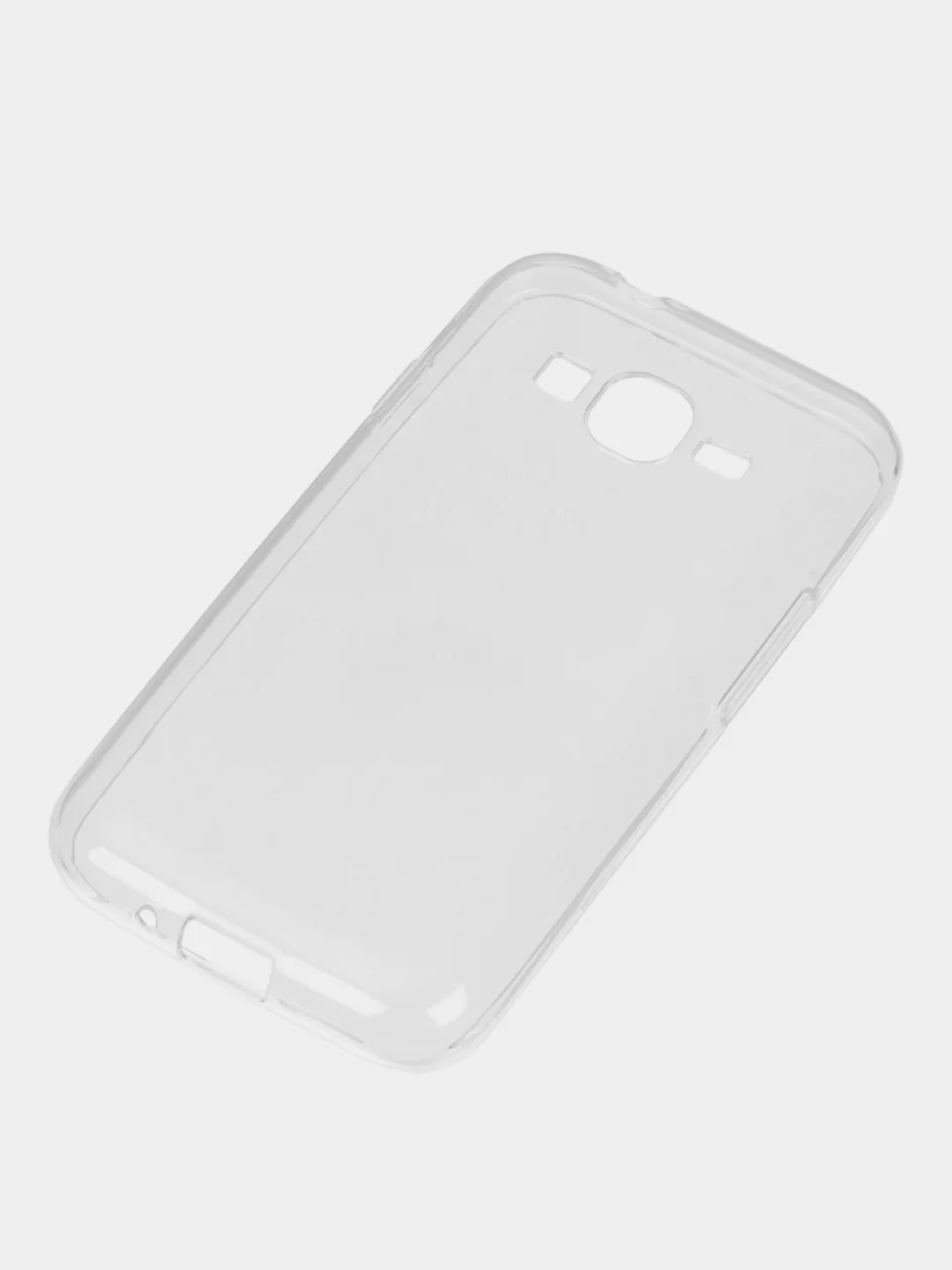 Прозрачный прозрачный чехол на Samsung Galaxy J1, силиконовый