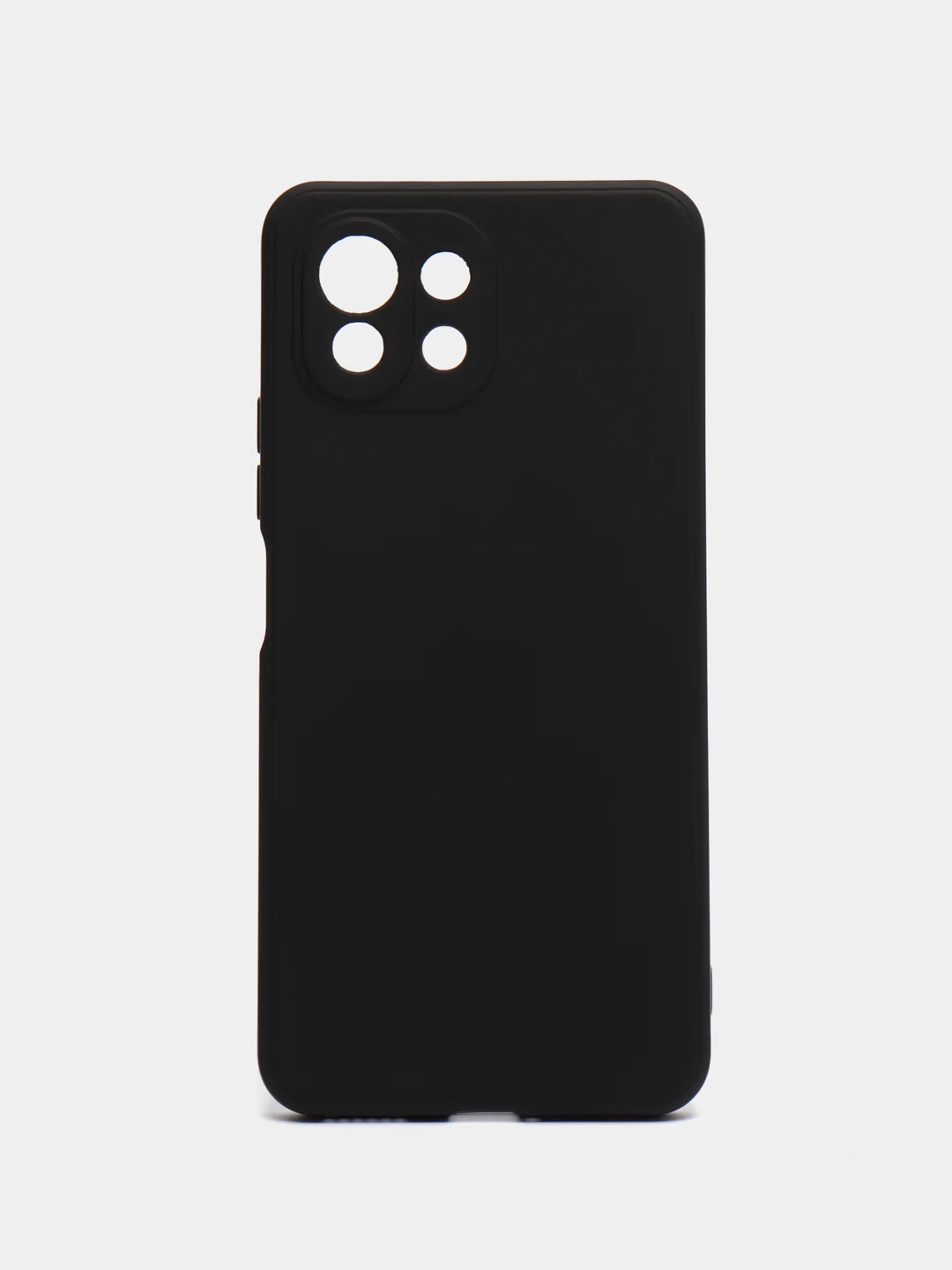 Черный силиконовый чехол для Xiaomi Mi 11 Lite, Mi 11 Lite 5G NE (Сяоми Ми 11 Лайт), прозрачный
