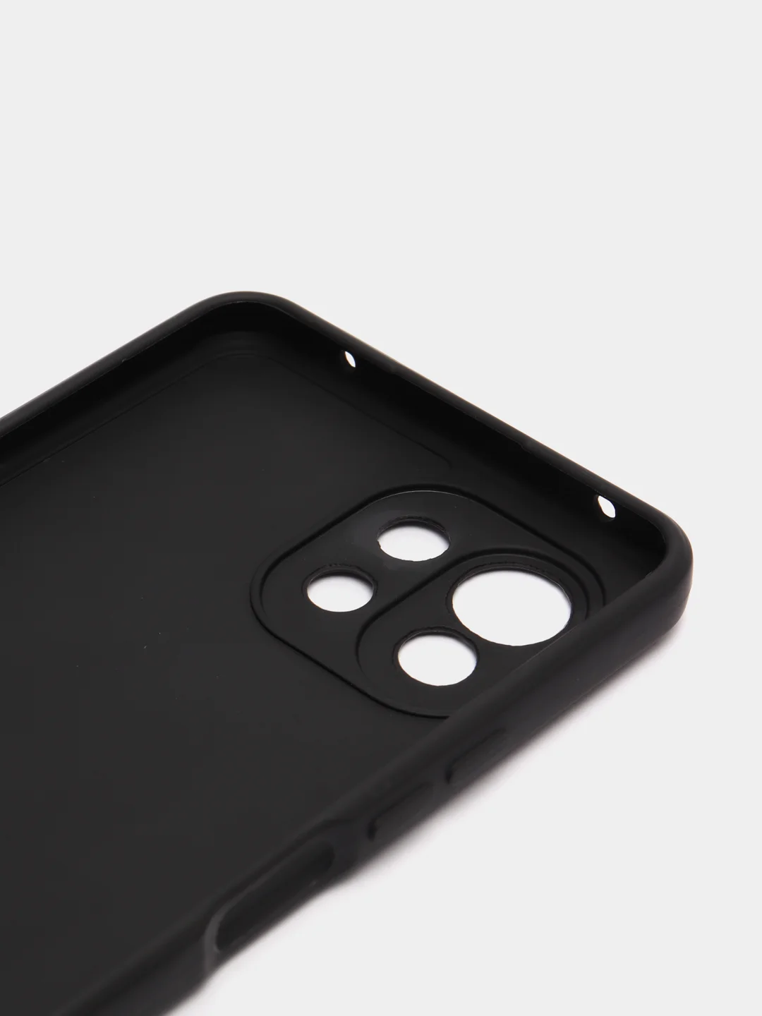 Черный силиконовый чехол для Xiaomi Mi 11 Lite, Mi 11 Lite 5G NE (Сяоми Ми 11 Лайт), прозрачный