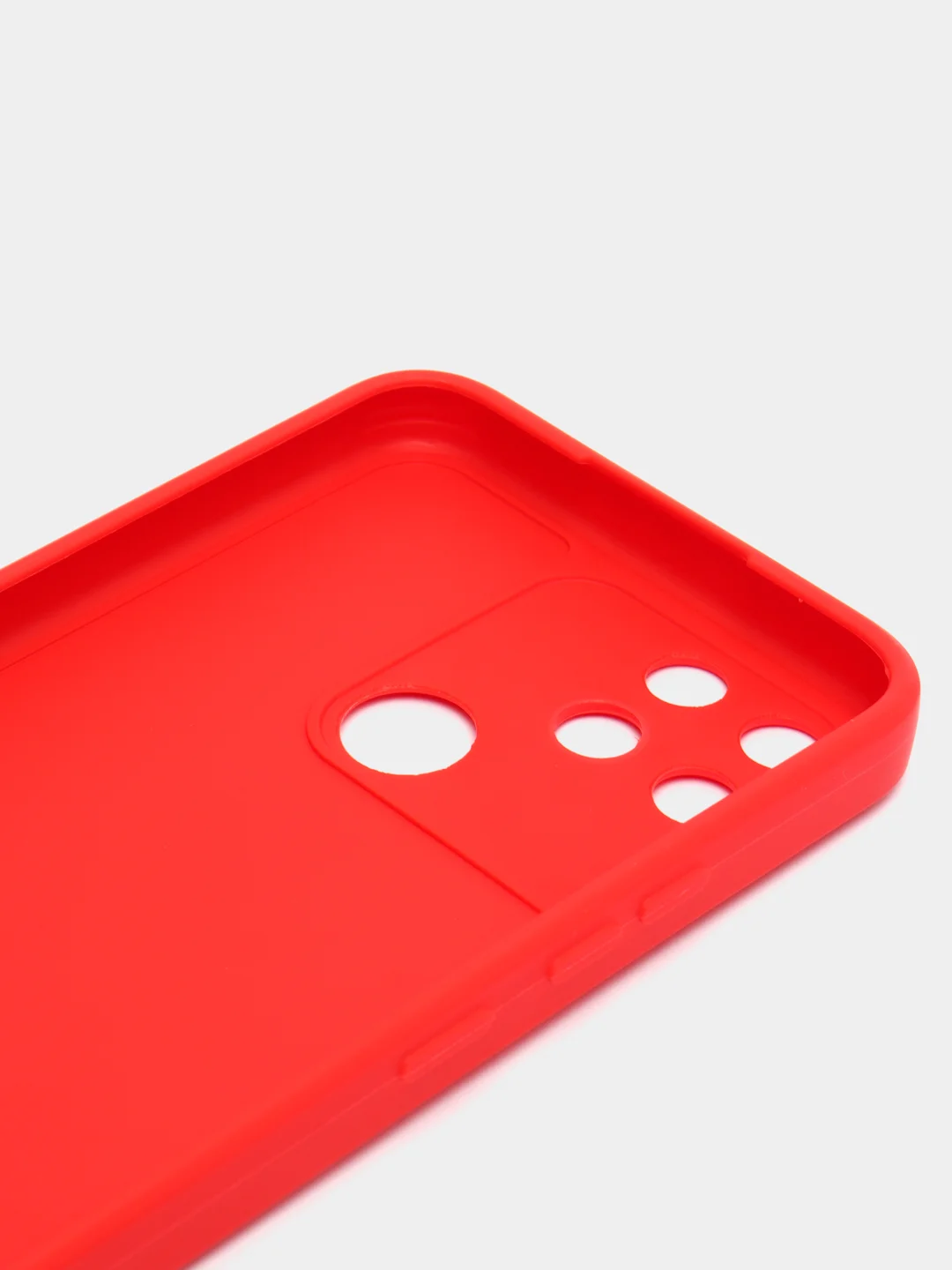 Красный чехол Realme NARZO 50A силиконовый (Реалми НАРЗО 50А)