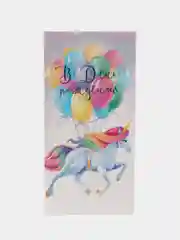Лавандовый конверт подарочный для денег женский "С Днём Рождения!", 10 видов