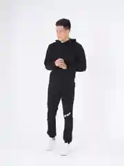 Черный спортивный костюм, мужской
