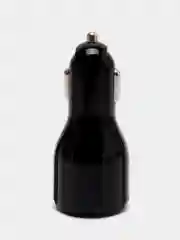 Черный автомобильная зарядка , быстрая зарядка QC3.0, 2xUSB, 3.1A, 12V