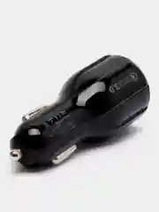 Черный автомобильная зарядка , быстрая зарядка QC3.0, 2xUSB, 3.1A, 12V
