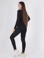 Черный костюм для фитнеса, женский маломерит