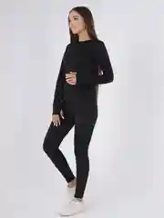 Черный костюм для фитнеса, женский маломерит
