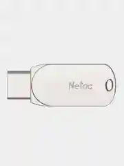 Серый металлик флешка USB 3.0 + Type-C Netac U785C 16Gb / 32Gb / 64Gb / 128Gb