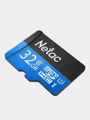 Карта памяти MicroSD Netac P500 U1 Class 10, 90 mb/s, без адаптера, 16 / 32 / 64 / 128 GB