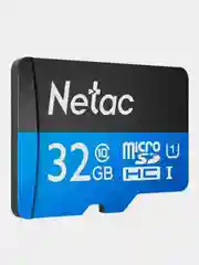 Карта памяти MicroSD Netac P500 U1 Class 10, 90 mb/s, без адаптера, 16 / 32 / 64 / 128 GB